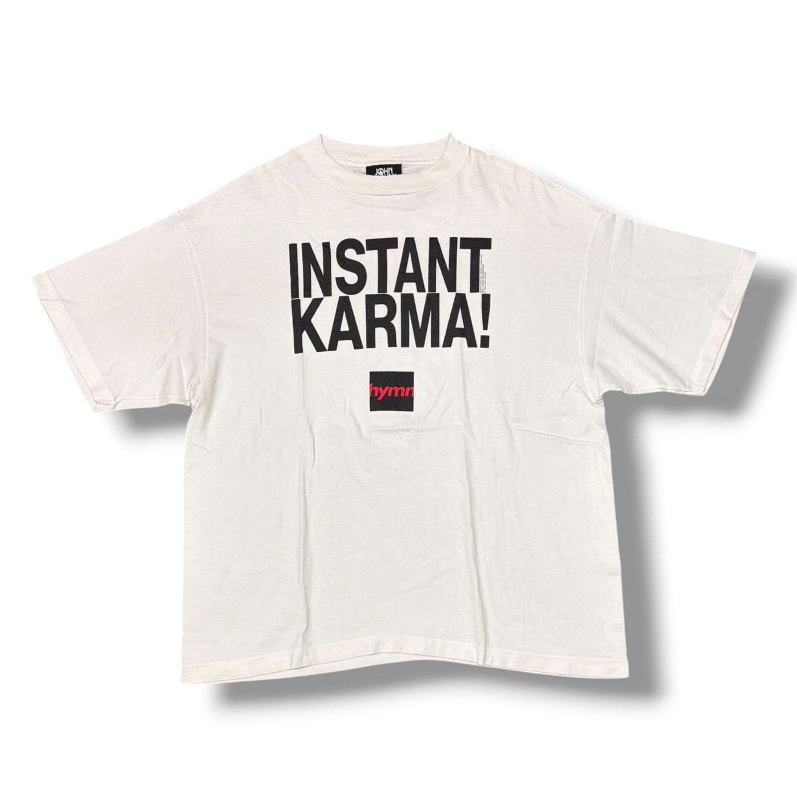 SAINT MICHAEL 26SS JL_SS T-SHIRT/INSTANT KARMA ジョンレノン インスタント・カーマ Tシャツ セントマイケル SM-MK8-0000-C26 ホワイト XL （19724M）