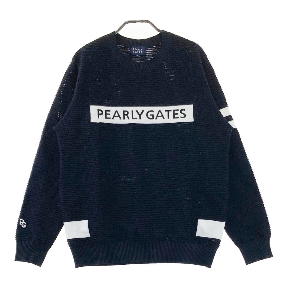 サイズ：5 PEARLY GATES パーリーゲイツ ニットセーター ネイビー系 [240101711900] ゴルフウェア メンズ ストスト 11,180円