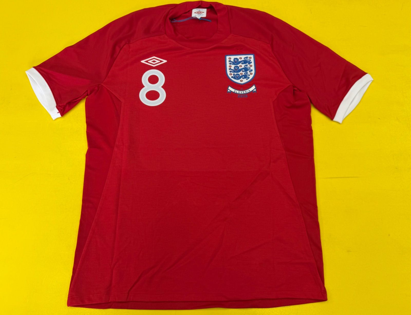 【新品タグ付・デッドストック】イングランド代表 2010年 W杯スロベニア戦仕様 42/L