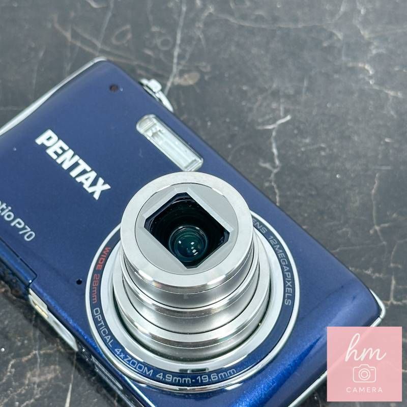 PENTAX Optio P70 ダークブルー 1200万画素 光学4倍ズーム 広角27.5mm