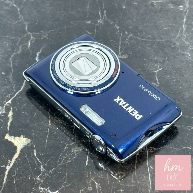 PENTAX Optio P70 ダークブルー 1200万画素 光学4倍ズーム 広角27.5mm