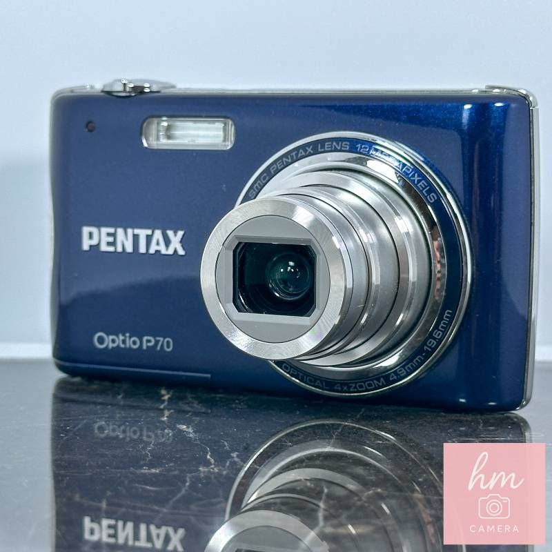 PENTAX Optio P70 ダークブルー 1200万画素 光学4倍ズーム 広角27.5mm