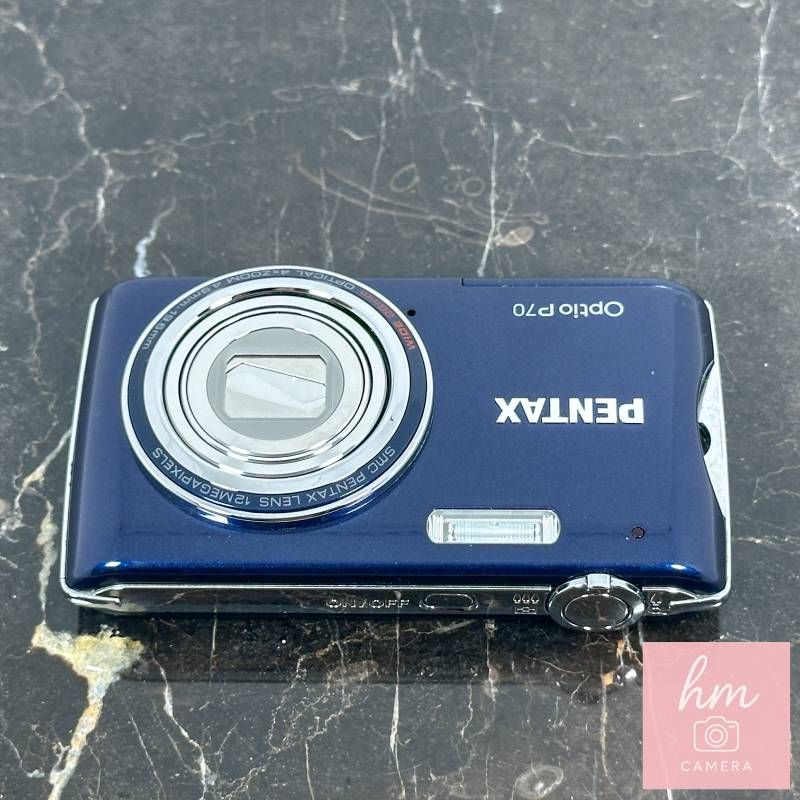 PENTAX Optio P70 ダークブルー 1200万画素 光学4倍ズーム 広角27.5mm