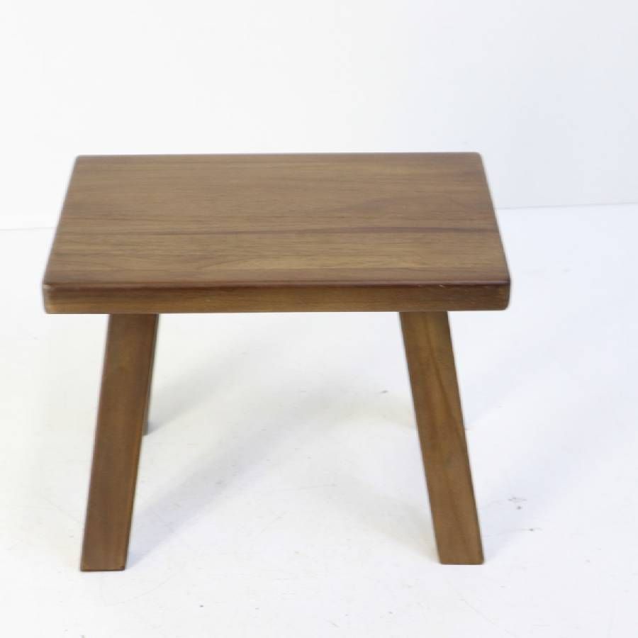 ZARA HOME ザラホーム ウッド製小型スツール ブラウン ※踏み台として