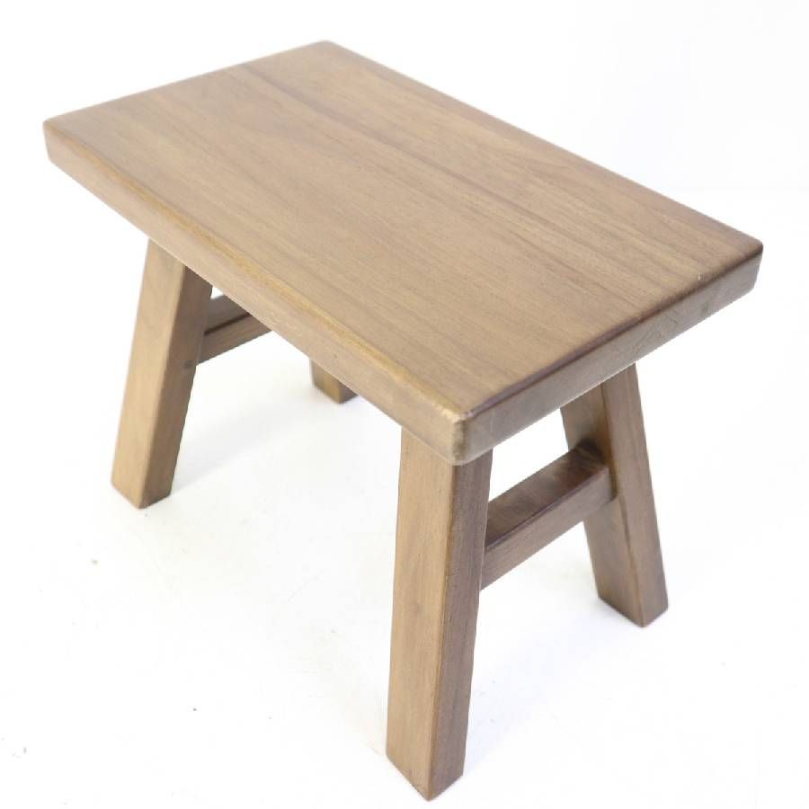 ZARA HOME ザラホーム ウッド製小型スツール ブラウン ※踏み台として