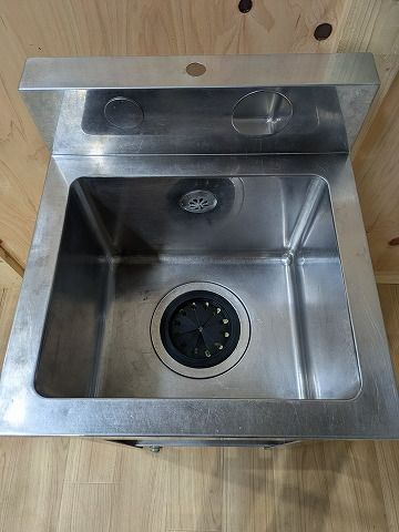1槽シンク W450×D450×H850 愛知 中古 ステンレスシンク 一槽シンク 