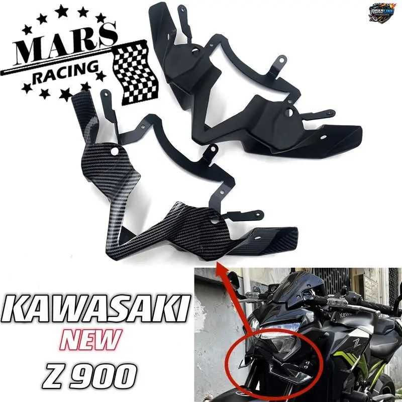 カワサキ 新型 Z900 Z900 2020 2021 2022 モーターサイクル用フロントライトカウルサイドウィングレットウィンドフィンスポイラートリムカ