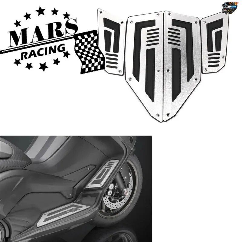 ヤマハ TMAX530 T-MAX 530 2012-2020 TMAX560 2017-2020 用モーターサイクルフットペグプレートパッドフットボードカバーステップフットフ