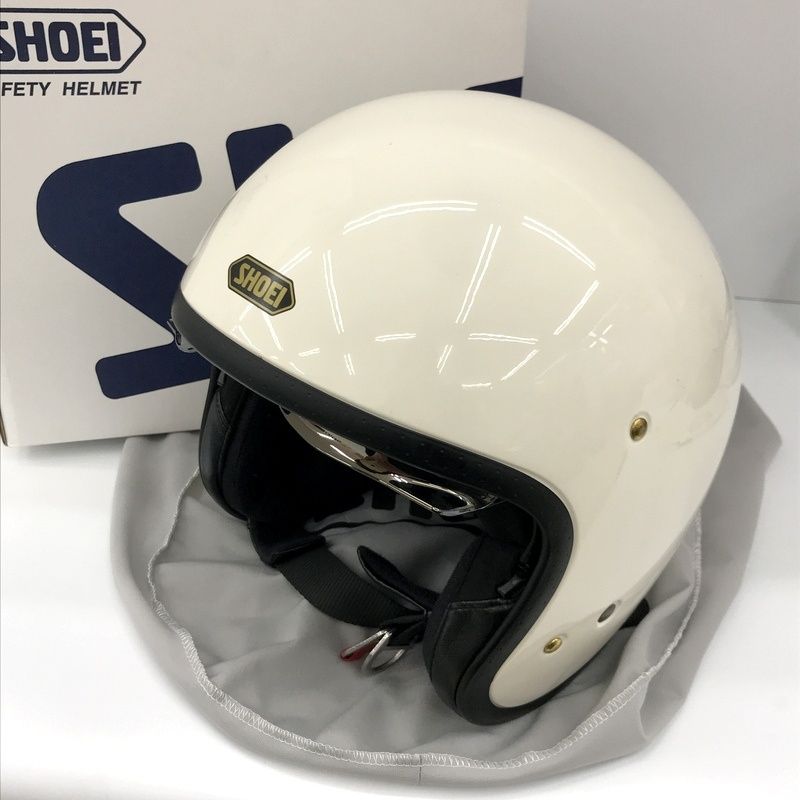 SHOEI ショウエイ J・O ジェットヘルメット オフホワイト XLサイズ シールド付き ツーリング ライディング バイク用品 ★TA1265 18,000円