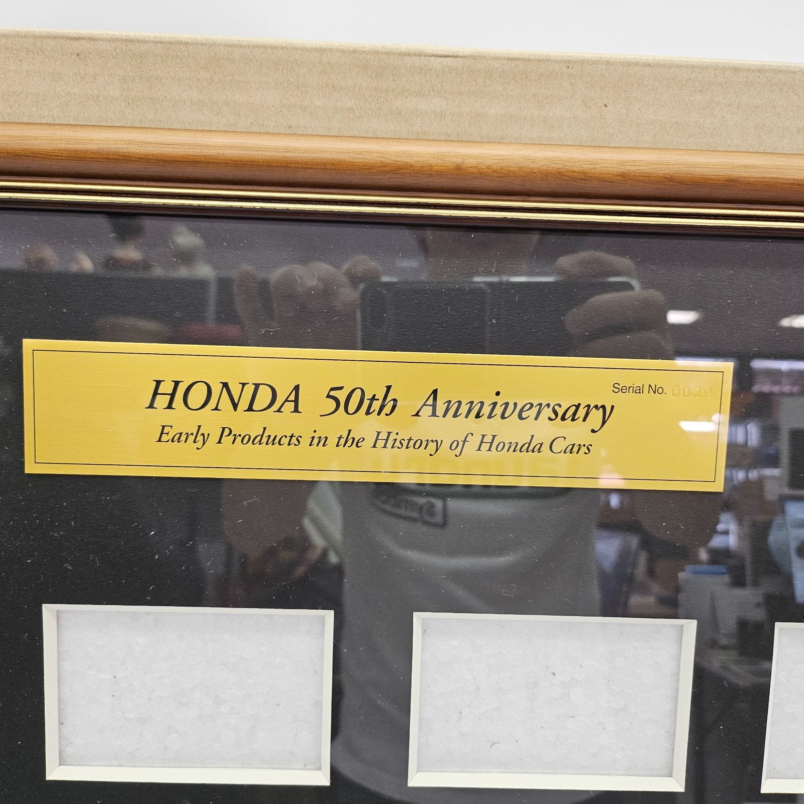 未使用・額のみ】 ホンダ HONDA 創業50周記念 テレカ専用額縁 シリアル