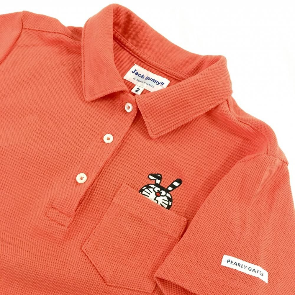 美品】ジャックバニー×ドラえもん 半袖ポロシャツ オレンジ うさ耳