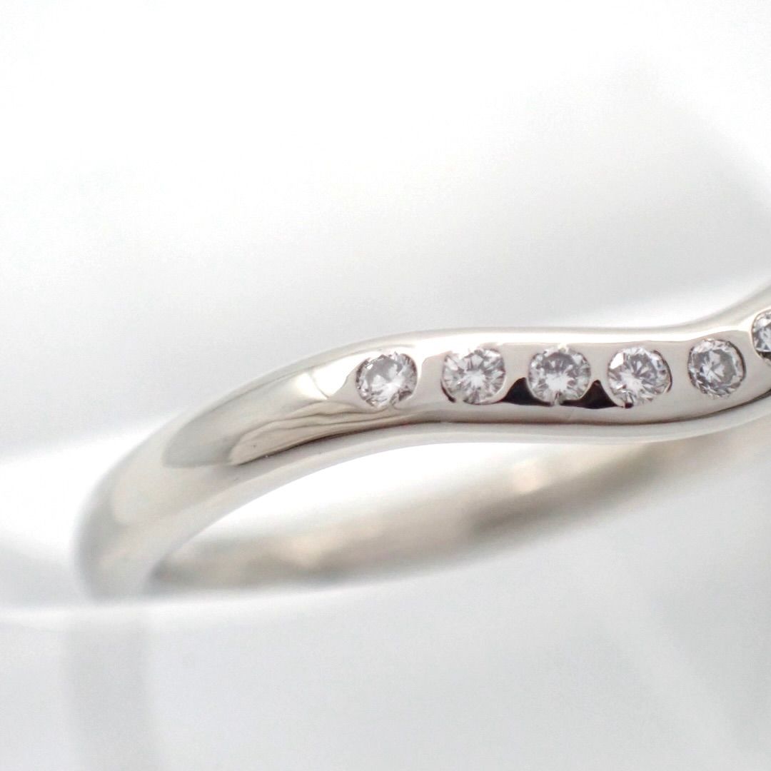 新品仕上げ済 Tiffany & Co. ティファニー 7号 カーブドバンド 9P