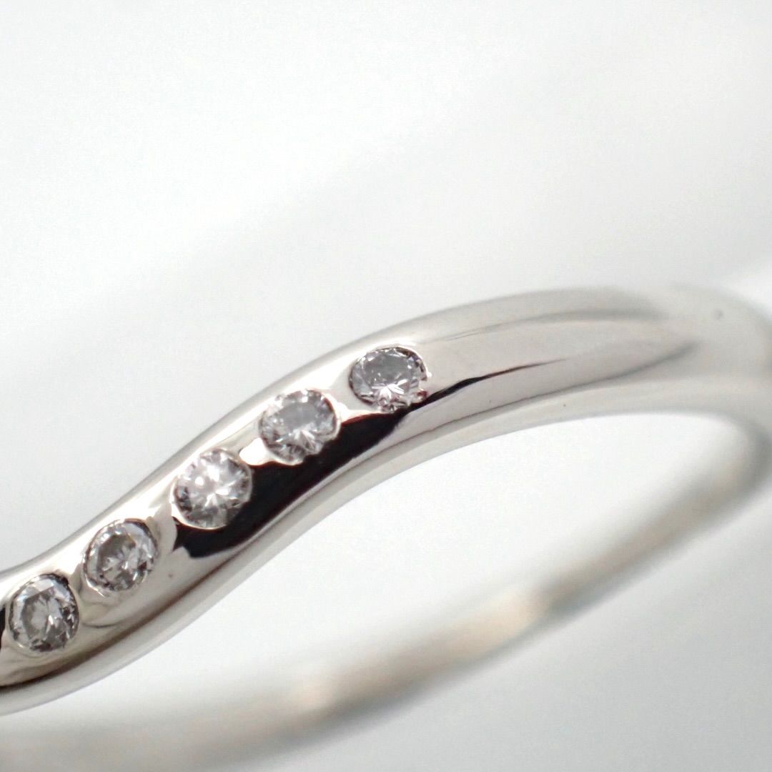 新品仕上げ済 Tiffany & Co. ティファニー 7号 カーブドバンド 9P
