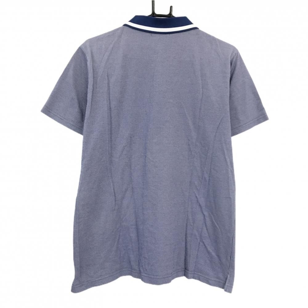 ダンスウィズドラゴン 半袖ポロシャツ ブルー×白 チビドラ メンズ 4(XL