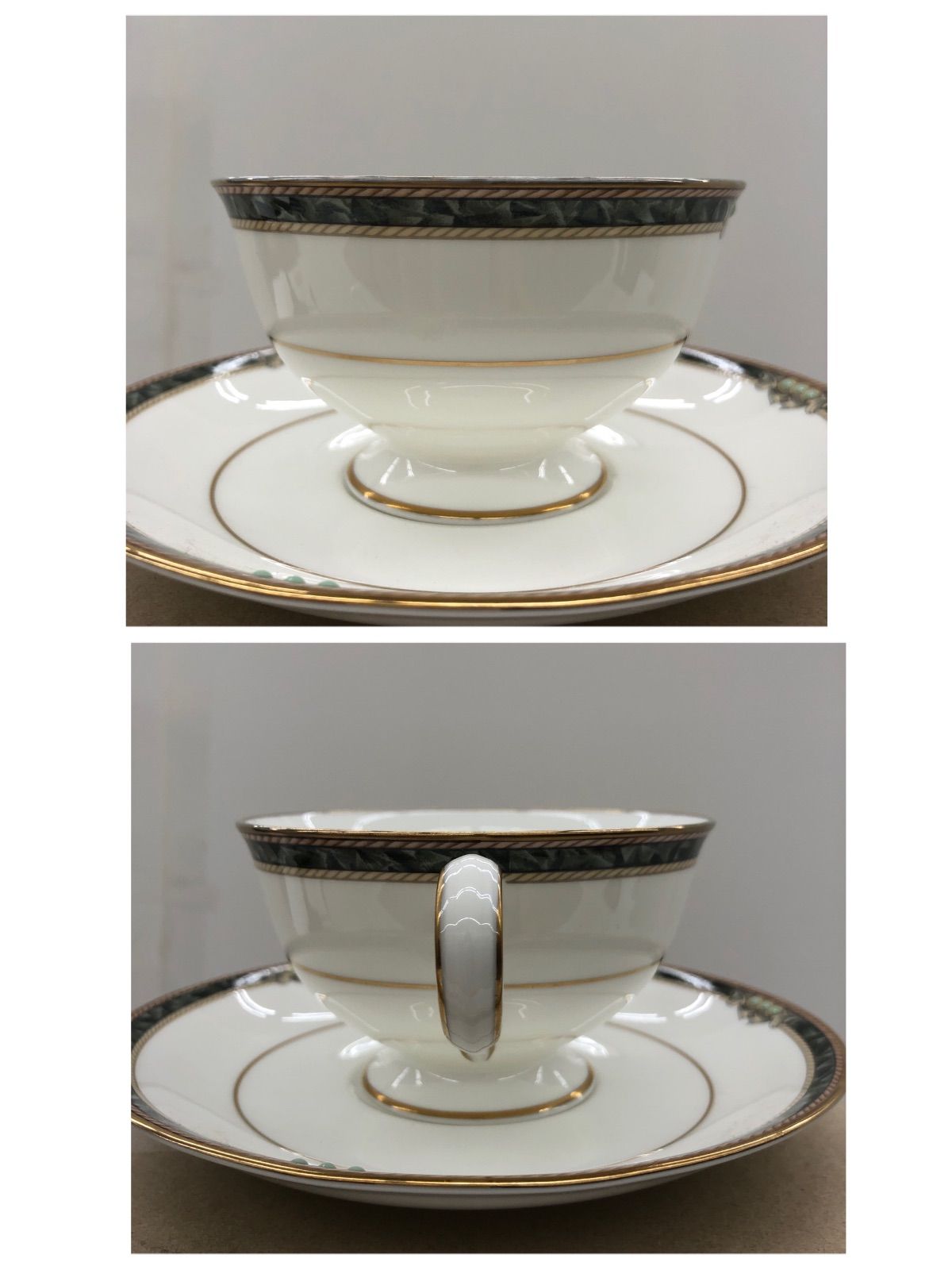 中古・現状品】Noritake ノリタケ ボーンチャイナ カップ＆ソーサー 2