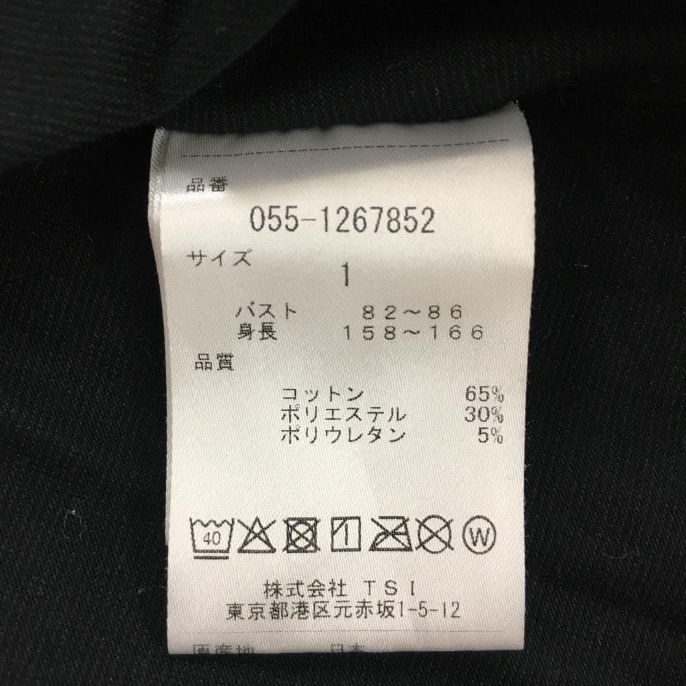 美品】パーリーゲイツ 半袖ハイネックシャツ 黒×白 原英莉花コラボ