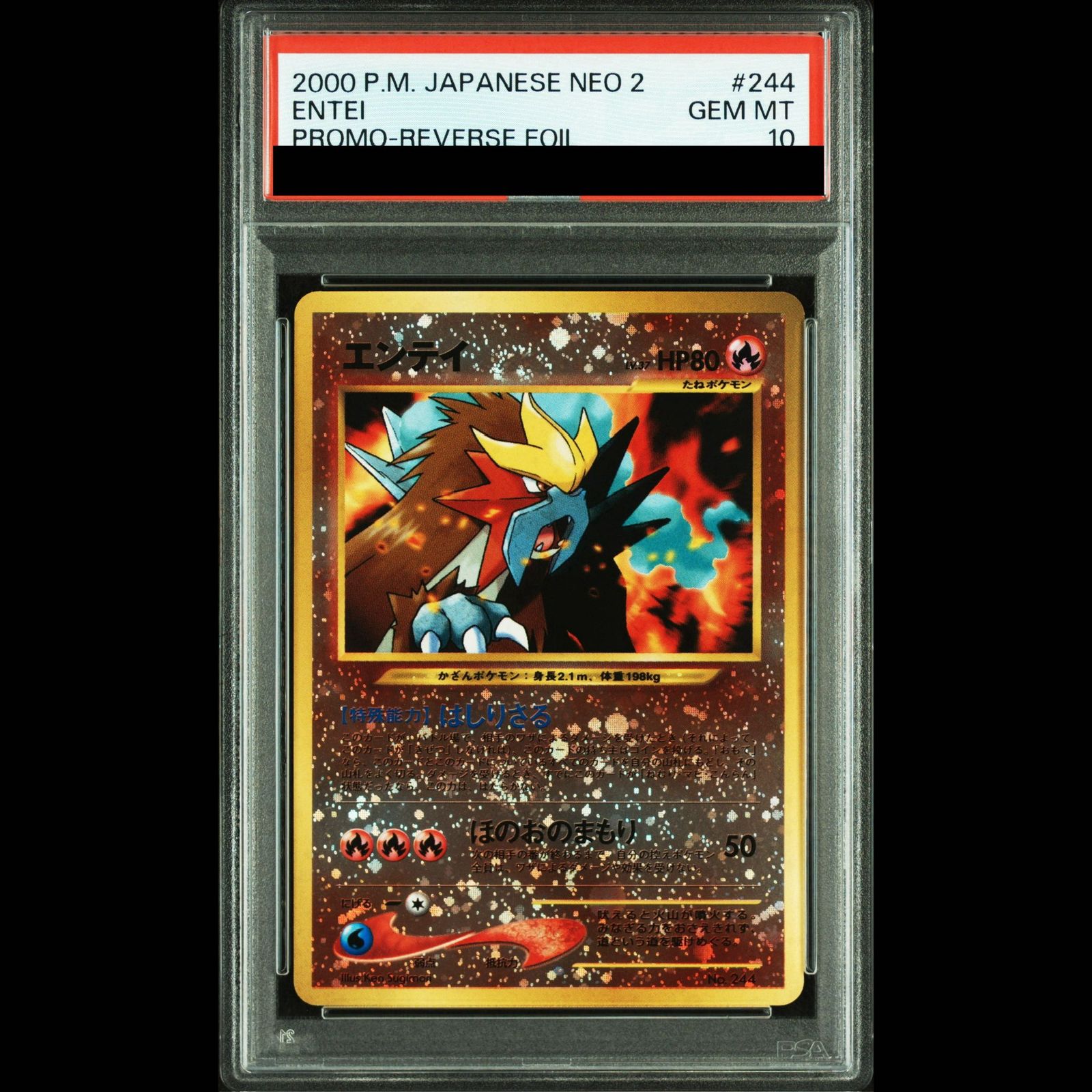 エンテイ 旧裏 PSA10 プレミアムファイル PSA10】エンテイ プレミアムファイル 旧裏 1枚 - メルカリ