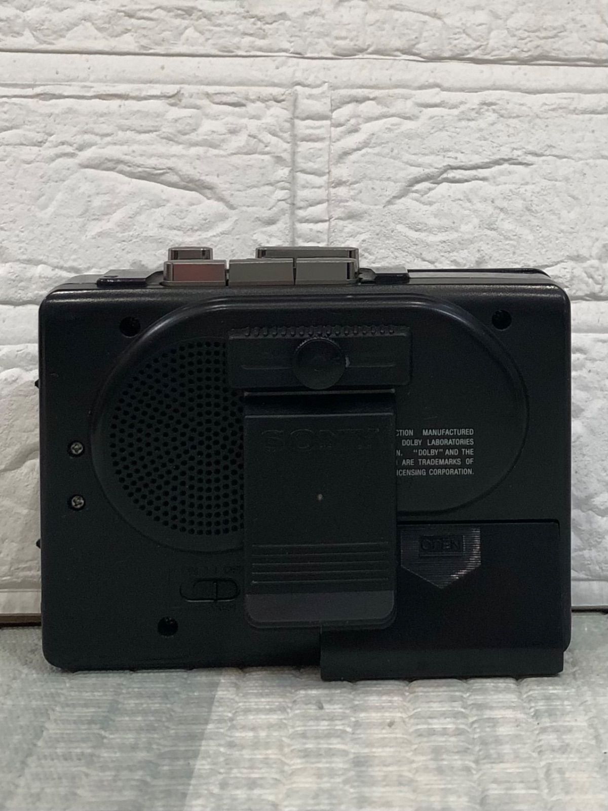 ①【ジャンク品、本体のみ】SONY FM/AMラジオ付きステレオカセット