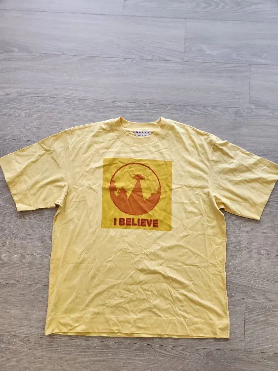 マルニ イエロー UFO グラフィック 半袖Tシャツ 44 10,470円