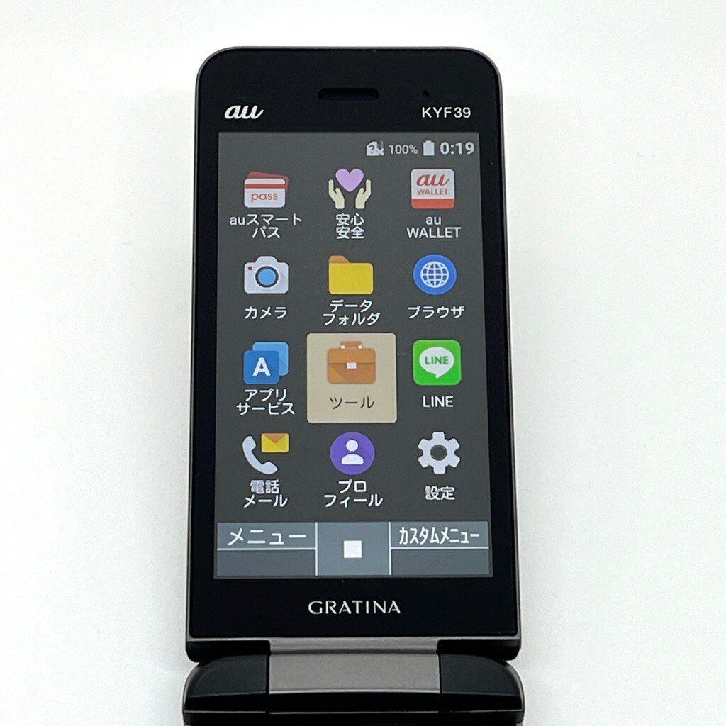良品】GRATINA KYF39 墨 ブラック SIMロック解除済 - メルカリ
