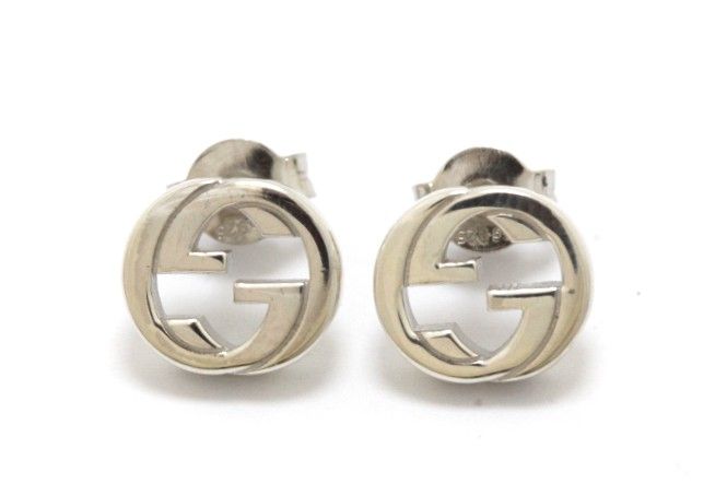 GUCCI グッチ インターロッキングGピアス 両耳用 SV925 シルバー