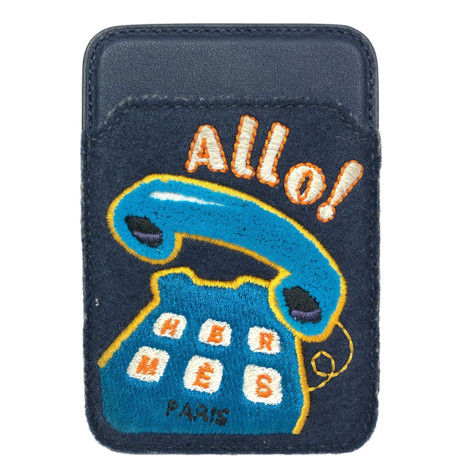 定価11万円【エルメス】本物 HERMES カードケース Mag Safe アロ！ 公式HP掲載 Ｗ刻印 名刺入れ 定期入れ ヴォー・スウィフト フランス製