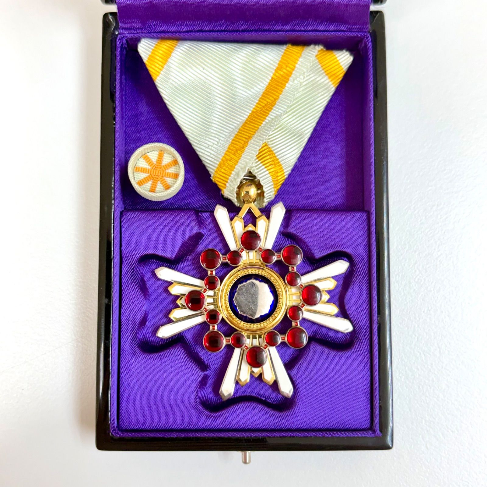 【貴重美品⭐️勲等瑞宝章（現 瑞宝単光章） 勲章一式】 平成13年叙勲　 ケース・略章・叙勲証付　 ワンオーナー経年保管品　 026070201000J
