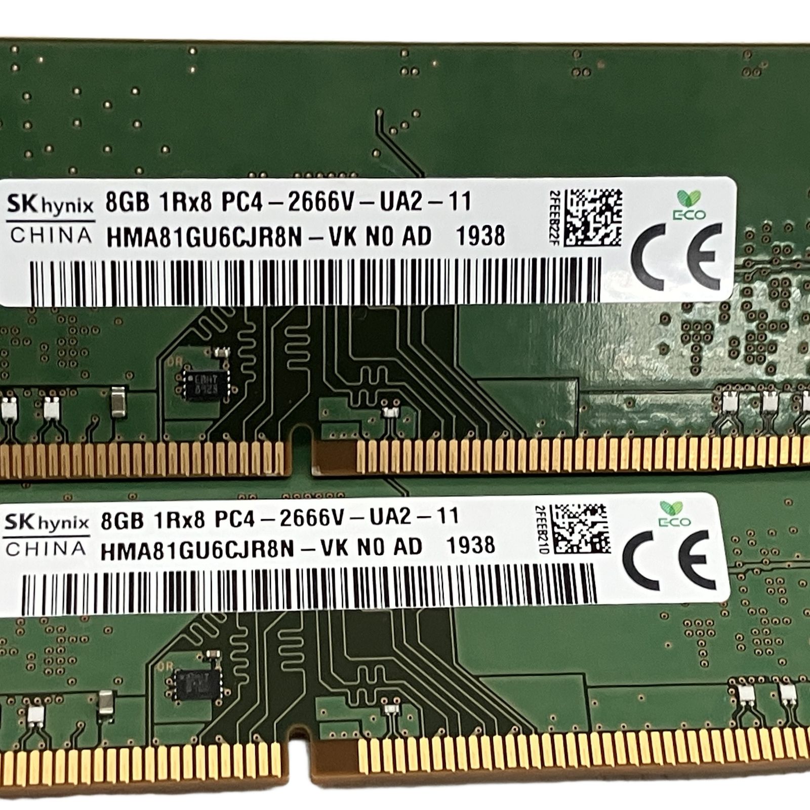 SK hynix DDR4 8GB 2666MHz メモリ 16GBセット 中古 - メルカリ