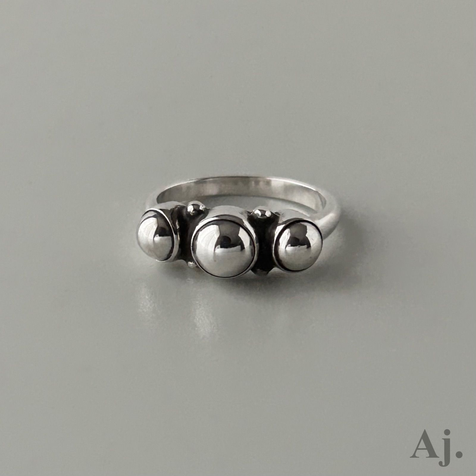 ジョージジェンセン リング 指輪 3 AG925 ヴィンテージ 約13号 Georg Jensen