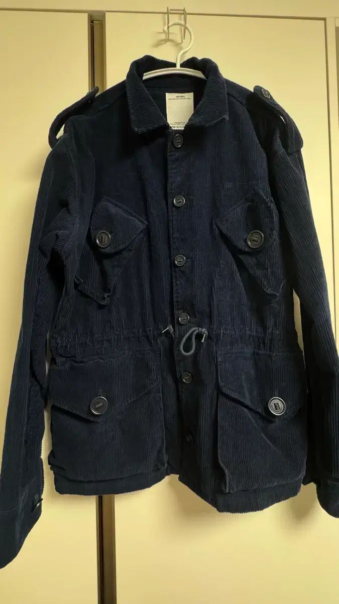 3 VISVIM ビズビム 13SS コーデュロイ コンバット ジャケット ネイビー