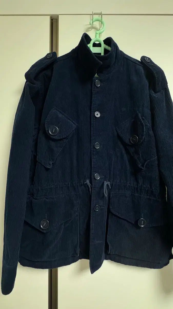 3 VISVIM ビズビム 13SS コーデュロイ コンバット ジャケット ネイビー