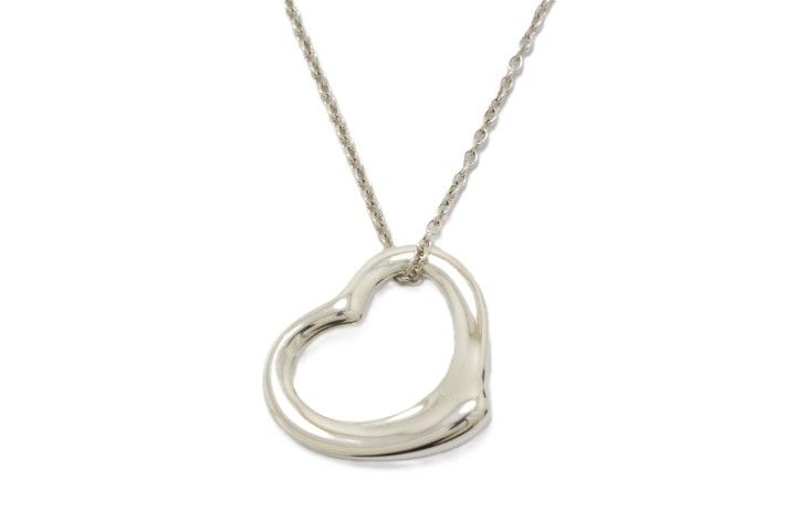 TIFFANY&Co. ティファニー オープンハートネックレス シルバー925 SV925 レディース【中古】460