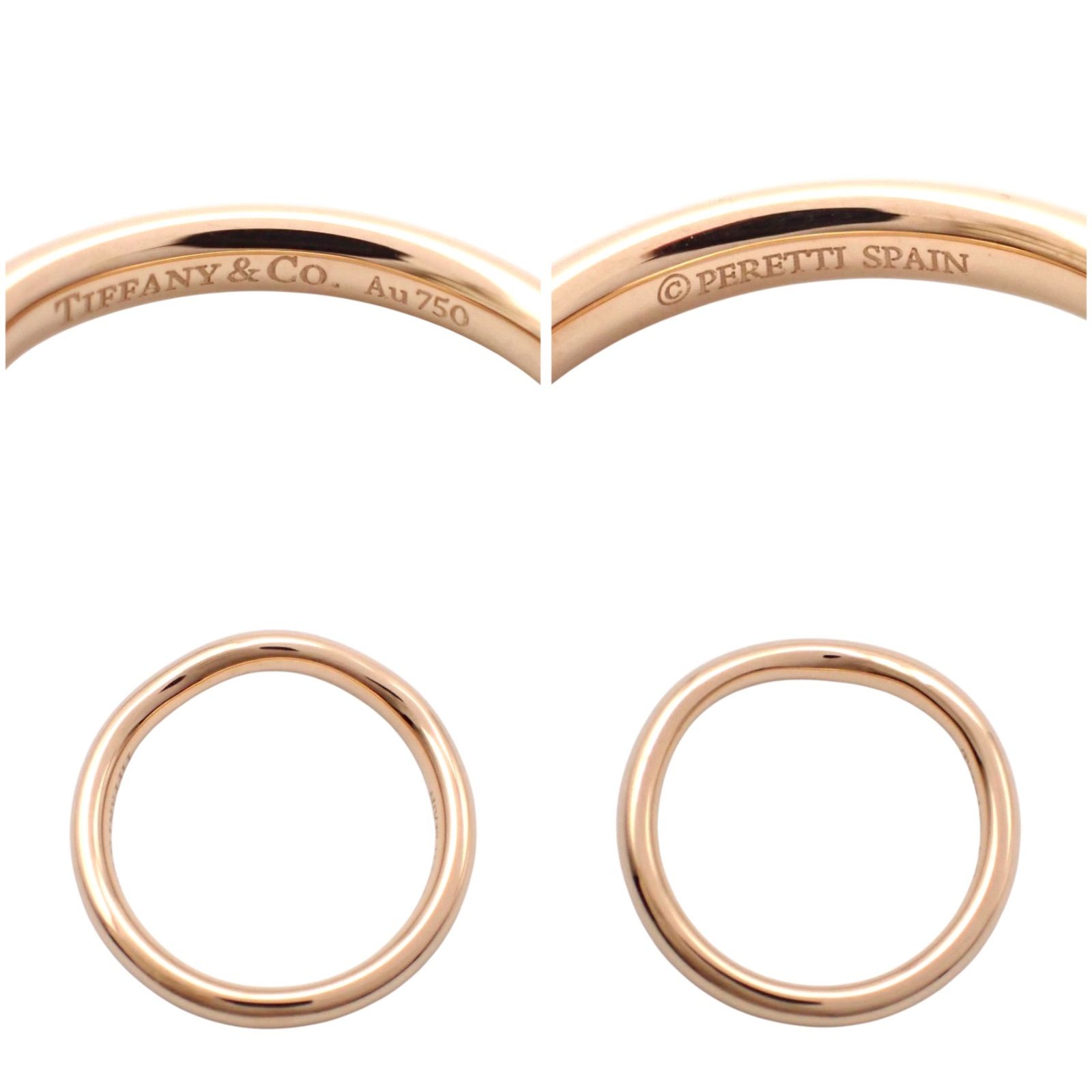 新品仕上げ Tiffany & Co. ティファニー 4号 カーブドバンド リング