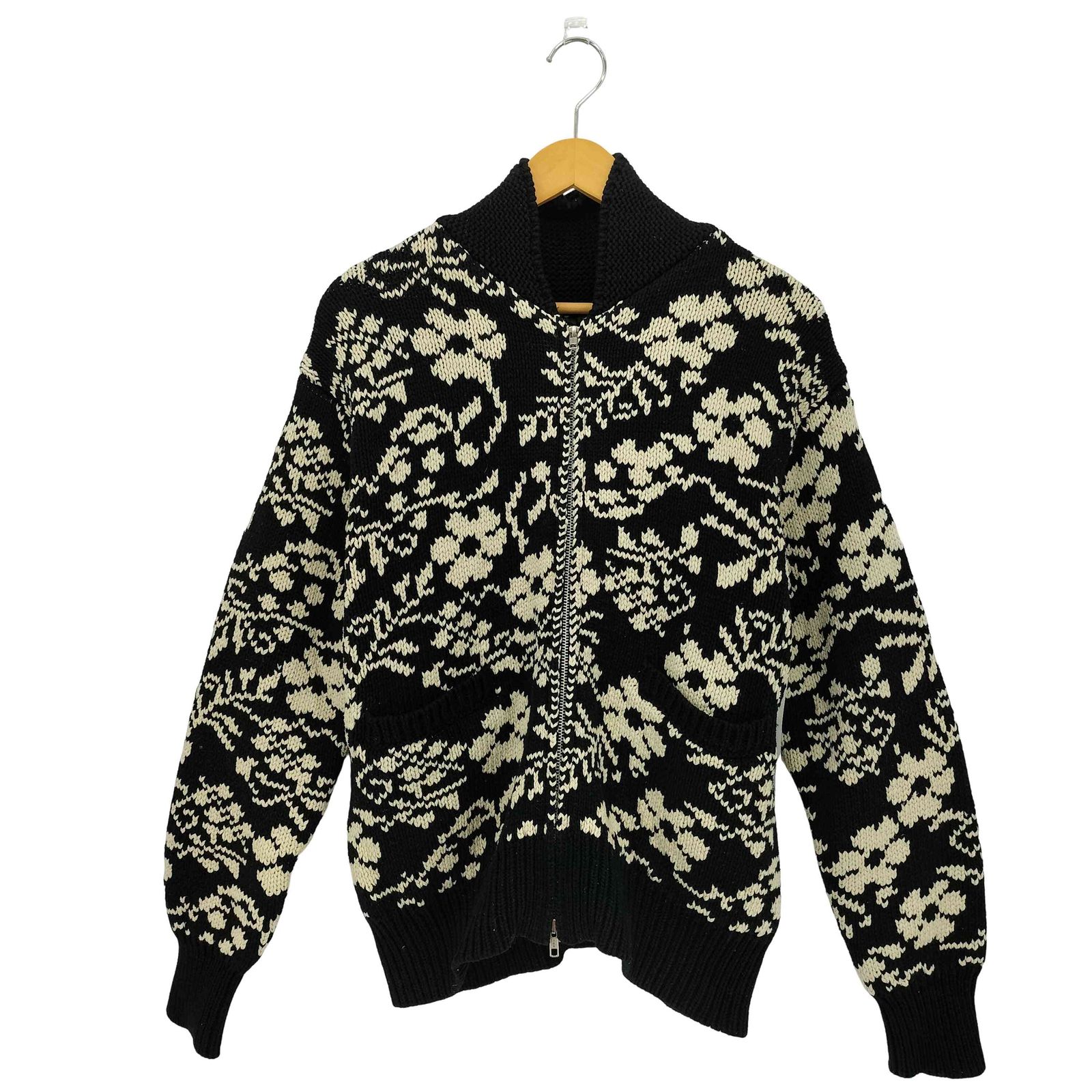 菊池風磨着用 AROUSAL アローサル カウチンニットカーディガン ユーズドフルギ USED古着 COWICHAN CARDIGAN アローサル カウチン