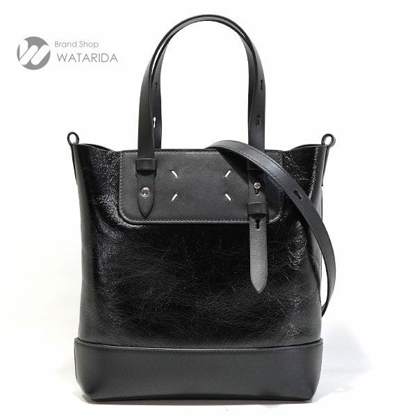 メゾンマルジェラ Maison Margiela ショルダーバッグ トート ベルトバッグ バーティカル ミニ SB1WG0081P8830HB331 ブラック レザー 送料無料 72,600円