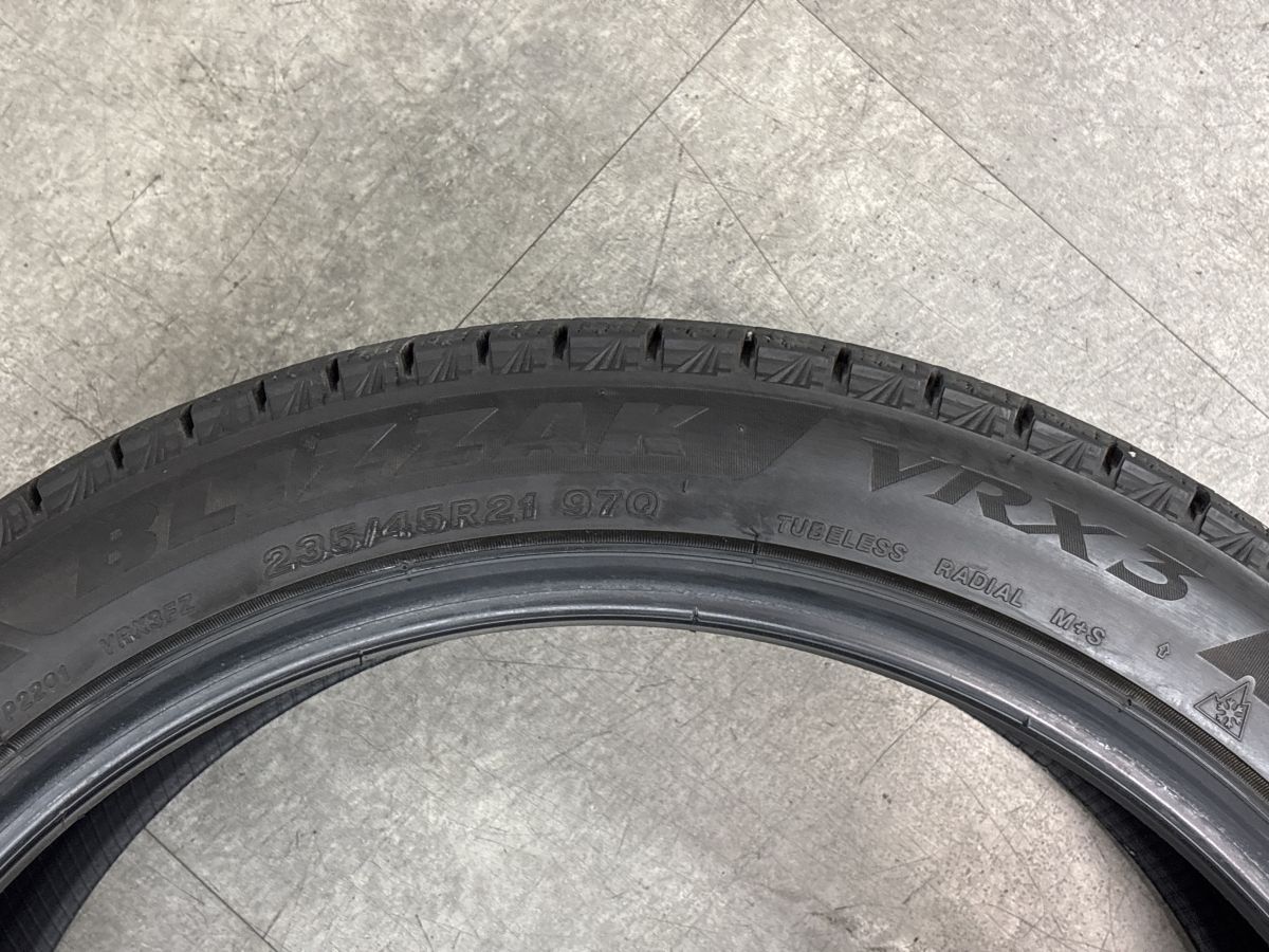 バリ溝】ブリヂストン ブリザック VRX3 235/45R21 2本セット クラウン