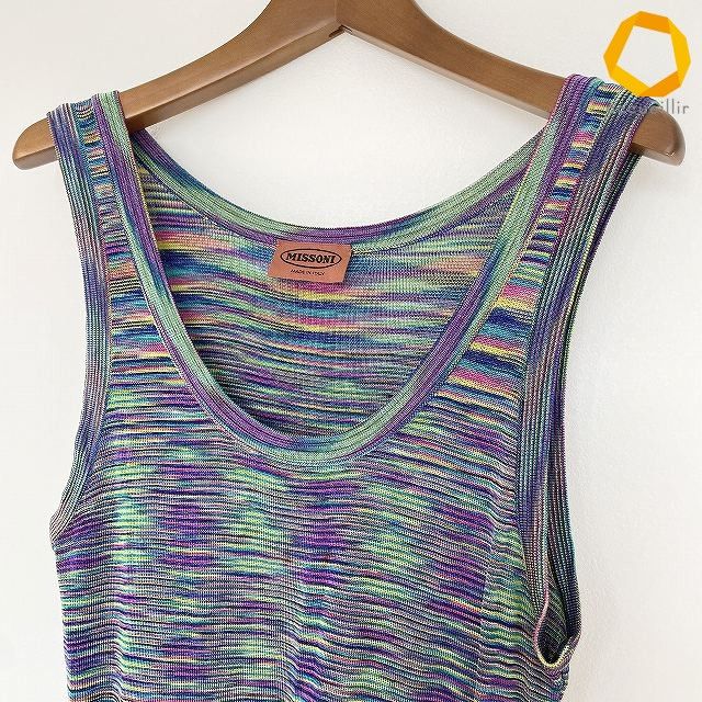 anc ミッソーニ MISSONI カットソー タンクトップ マルチ ニット