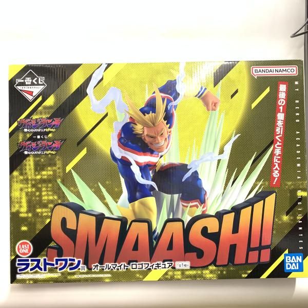 中古】未開)ラストワン賞 オールマイト ロゴフィギュア ｢一番くじ