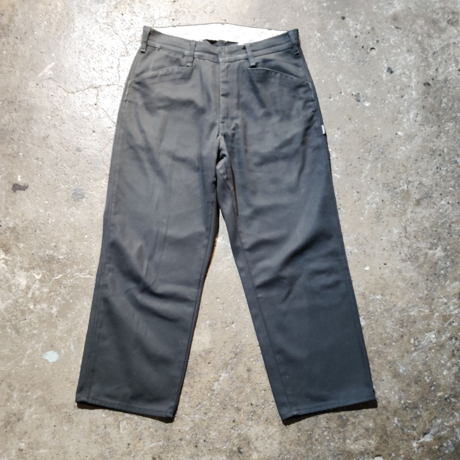 NEIGHBORHOOD ストレートパンツ ブラック M ネイバーフッド 222SPNH-PTM01