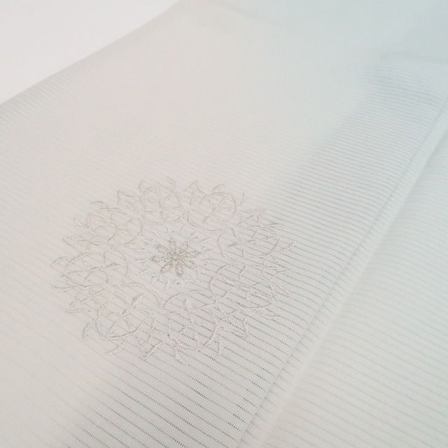 新品・夏訪問着】絽 刺繍 華文 夏着物 正絹 仕付け糸付 トールサイズ
