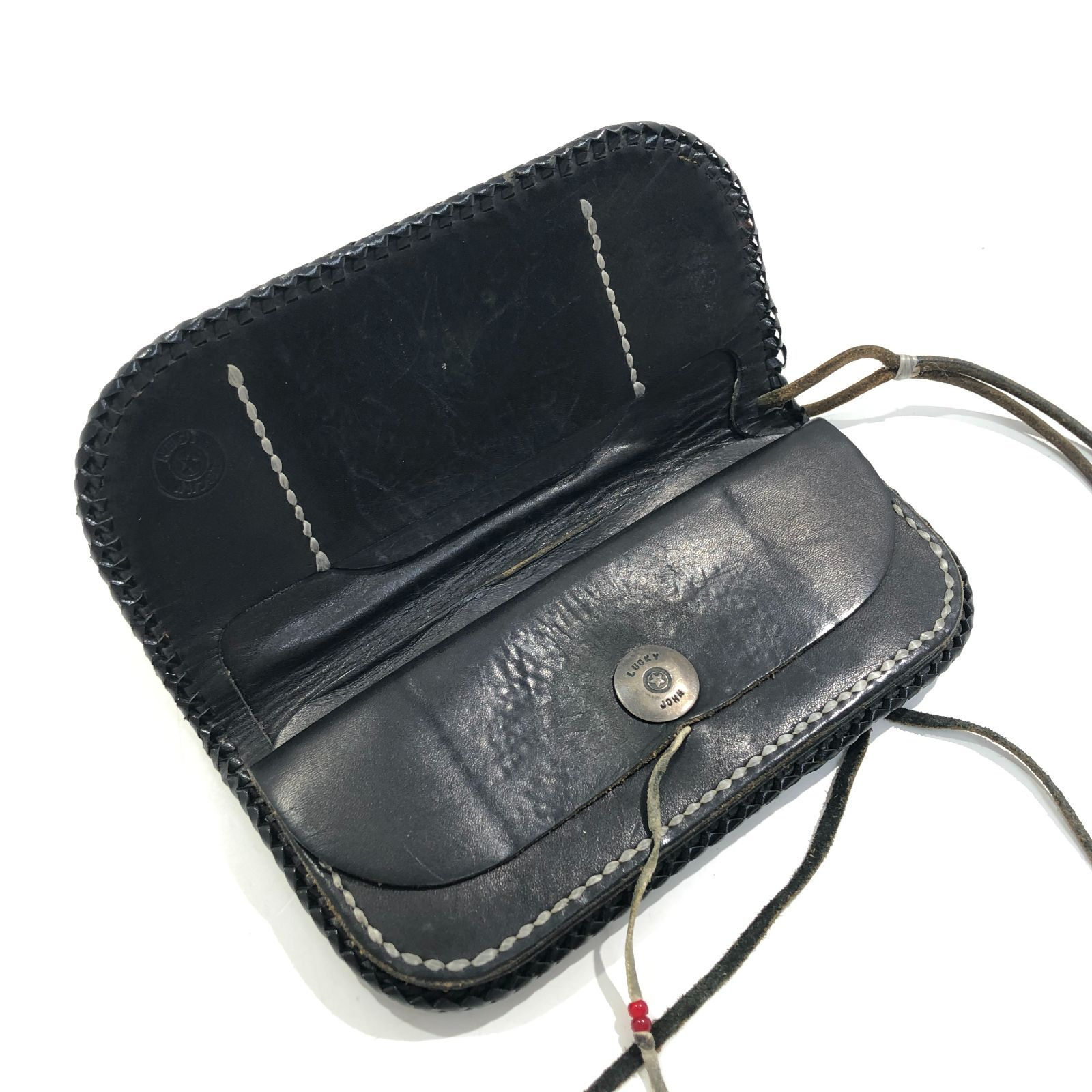 七重浜79-4-080711nh] LUCKY JOHN/ラッキージョン ラグ長財布[中古