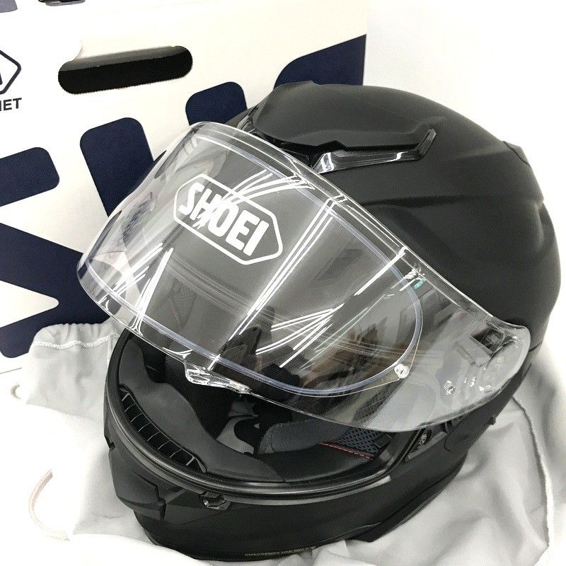 SHOEI ショウエイ GT-Air2 フルフェイスヘルメット マットブラック XLサイズ ミラーシールド付き チンカーテン付き バイク用品 ★TA1283