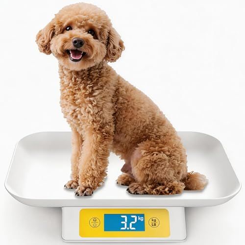 ペット 体重計 子犬猫用 15Kg容量 | 1g の精度 小型犬/猫/ウサギ 小型動物用 体重管理/成長記録(白)★m a5f833f9