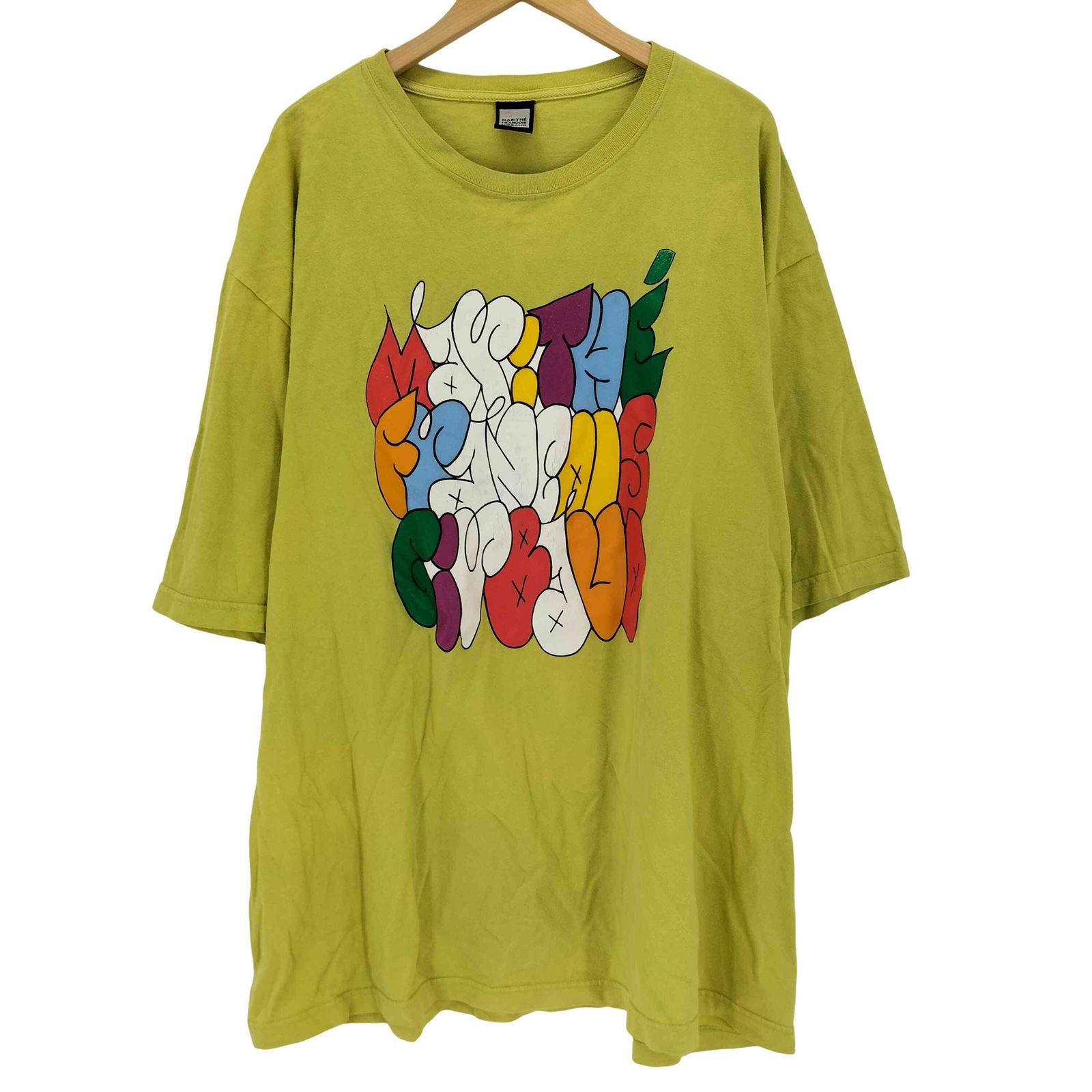 マリテフランソワジルボー MARITHE FRANCOIS GIRBAUD 90~00s ロゴプリントクルーネックTシャツ メンズ XXXL