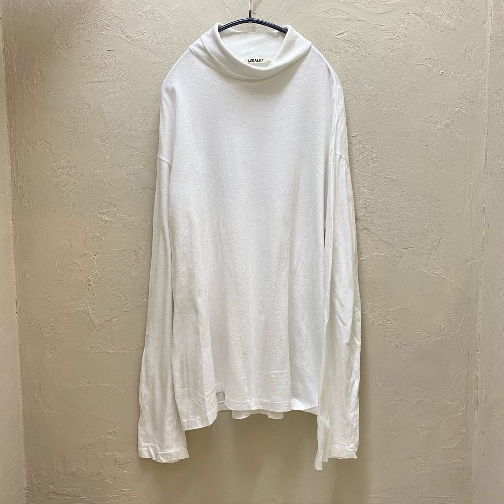 AURALEE オーラリー SEAMLESS TURTLE NECK L/S TEE タートルネックT