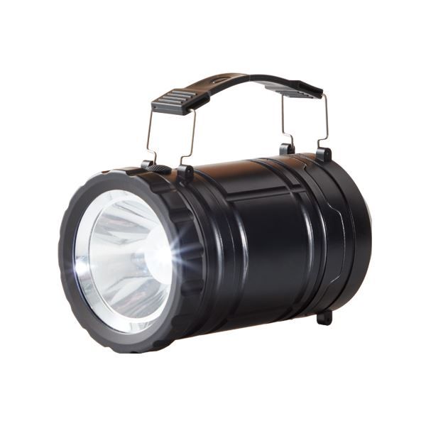 アウトドアや緊急時に便利 COB 2WAY LEDランタン 50個セット 伸縮式 ブラック