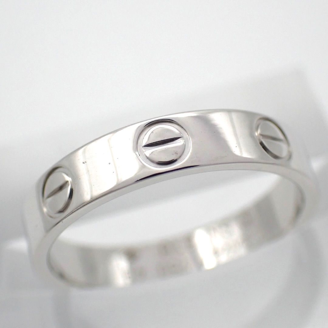 新品仕上げ済 Cartier カルティエ 49 ミニラブ リング 750 WG K18