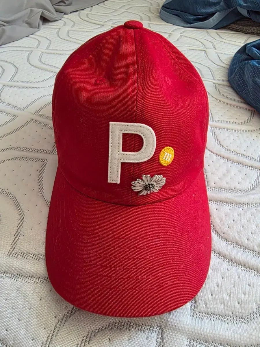 PEACEMINUSONE PMO ベースボールキャップ #1 レッド