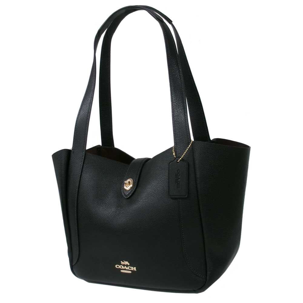 【新品】コーチ バッグ トートバッグ COACH HADLEY レザー ターンロック トート 肩掛け CAL17 IMBLK (ブラック) アウトレット レディース 送料無料