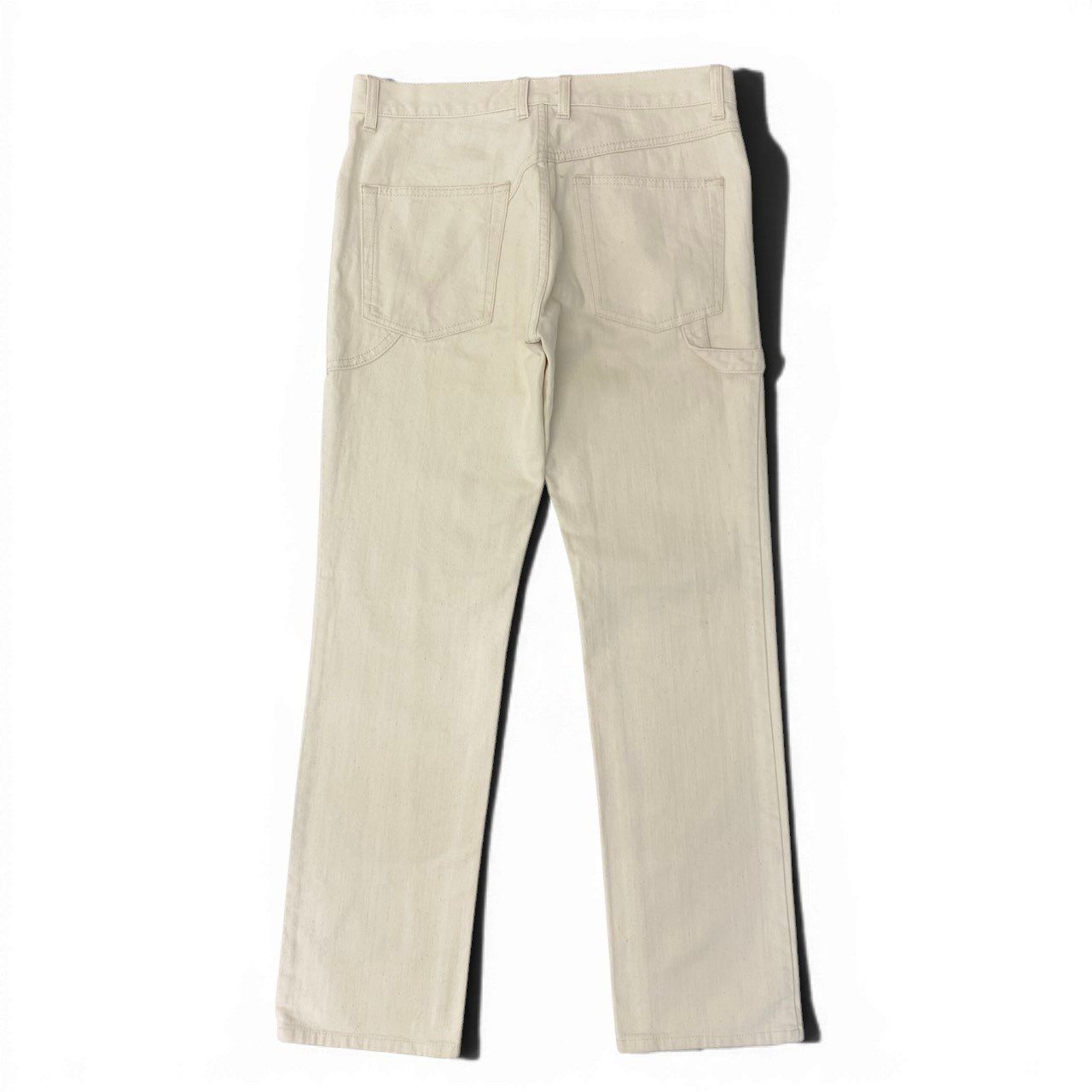 55d30 ALEXANDER MCQUEEN アレキサンダーマックイーン ワークパンツ カラーデニム ボトムス イタリア製 アイボリー系 コットン100％ メンズ 紳士服u02t 55d30 ALEXANDER MCQUEEN アレキサンダーマックイーン ワークパンツ